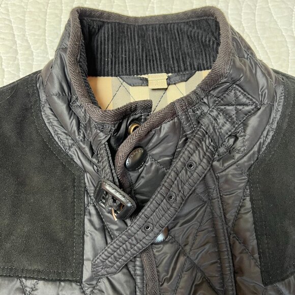 Burberry Brit Men's Rosston Diamond Quilted / Suede Vest - Picture 10 of 14